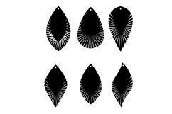 Feather Fringe Earring SVG,Feather Fringe stacked Earring Product Image 8