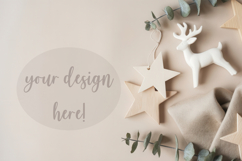 minimal christmas scandinavian flatlay Product Image 1