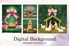 Nativity Scene Background Jesus Christian Wallpaper Backdrop Product Image 1