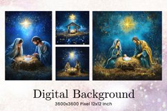 Nativity Scene Background Jesus Christian Wallpaper Backdrop Product Image 1