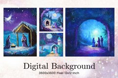 Nativity Scene Background Jesus Christian Wallpaper Backdrop Product Image 1