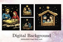 Nativity Scene Background Jesus Christian Wallpaper Backdrop Product Image 1