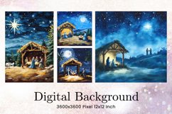Nativity Scene Background Jesus Christian Wallpaper Backdrop Product Image 1