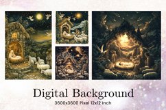 Nativity Scene Background Jesus Christian Wallpaper Backdrop Product Image 1