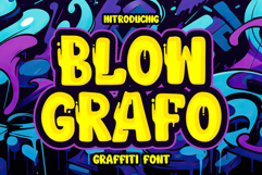 Blow Grafo - Urban Graffiti Font Product Image 1