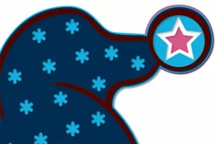 Layered gnome skater mandala SVG files for Cricut Product Image 3