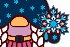 Layered gnome skater mandala SVG files for Cricut Product Image 5