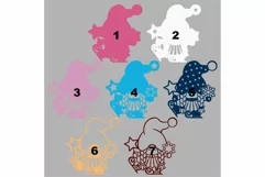 Layered gnome skater mandala SVG files for Cricut Product Image 2
