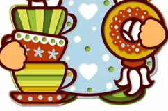 Pair of layered gnomes with tea svg for cricut Product Image 10