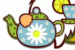 Pair of layered gnomes with tea svg for cricut Product Image 5