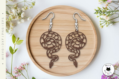 Snake Earrings SVG | Animal Earrings Laser Cut Files Product Image 4