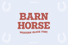 BARN HORSE Bold Western Rodeo Font Product Image 1