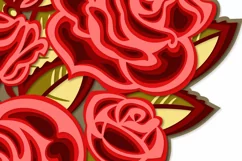 Layered heart of roses for valentine's day svg for cricut Product Image 6