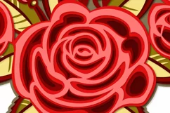 Layered heart of roses for valentine's day svg for cricut Product Image 7