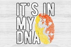 It's in my DNA Bhutan Flag Fingerprint PNG Sublimation Product Image 2