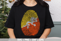 Bhutan SVG | Bhutan Flag Fingerprint | SVG PNG DXF EPS Product Image 1