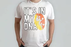 It's in my DNA Bhutan Flag Fingerprint PNG Sublimation Product Image 1