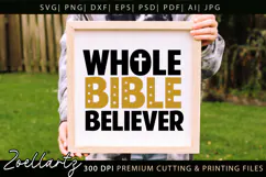 Bible Believer SVG Jesus Faith Christian T-shirt Mug Design Product Image 2