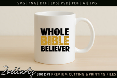 Bible Believer SVG Jesus Faith Christian T-shirt Mug Design Product Image 4