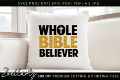 Bible Believer SVG Jesus Faith Christian T-shirt Mug Design Product Image 3