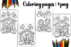 Bible Coloring Pages for Kids Easter Nativity Coloring Book Product Image 1