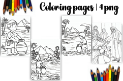 Bible Coloring Pages for Kids Easter Nativity Coloring Book Product Image 1