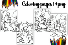Bible Coloring Pages for Kids Easter Nativity Coloring Book Product Image 1