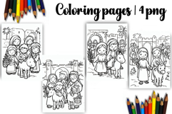 Bible Coloring Pages for Kids Easter Nativity Coloring Book Product Image 1