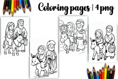 Bible Coloring Pages for Kids Easter Nativity Coloring Book Product Image 1