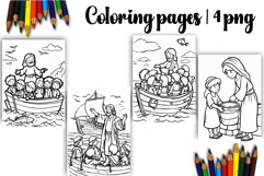 Bible Coloring Pages for Kids Easter Nativity Coloring Book Product Image 1