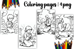Bible Coloring Pages for Kids Easter Nativity Coloring Book Product Image 1