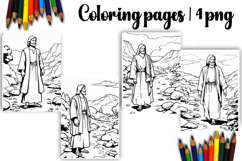 Bible Coloring Pages for Kids Easter Nativity Coloring Book Product Image 1