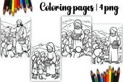 Bible Coloring Pages for Kids Easter Nativity Coloring Book Product Image 1