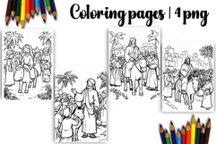 Bible Coloring Pages for Kids Easter Nativity Coloring Book Product Image 1