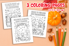 Christian Thanksgiving Coloring Pages Bundle | Bible Verse Product Image 5