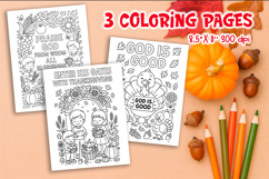 Christian Thanksgiving Coloring Pages Bundle | Bible Verse Product Image 4