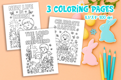 Christian Easter Coloring Pages | Bible Verse for Kids Product Image 1