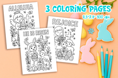 Christian Easter Coloring Pages | Bible Verse for Kids Product Image 1