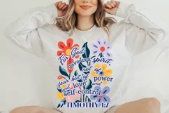 Scripture png, Christian Floral Sublimation PNG file Product Image 4