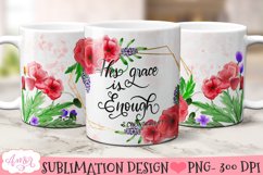 Bible quote Mug Wrap for sublimation | Christian mug PNG Product Image 1