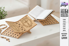Bible Stand Laser Cut | Religious Book Stand | Book Holder Product Image 1