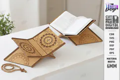 Bible Stand Laser Cut | Religious Book Stand | Book Holder Product Image 1