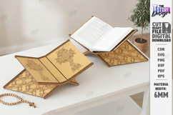 Bible Stand Laser Cut | Religious Book Stand | Book Holder Product Image 1
