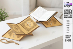 Bible Stand Laser Cut | Religious Book Stand | Book Holder Product Image 1
