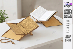 Bible Stand Laser Cut | Religious Book Stand | Book Holder Product Image 1