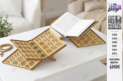 Bible Stand Laser Cut | Religious Book Stand | Book Holder Product Image 1
