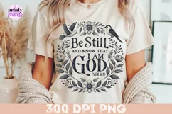 Psalm 119 png file, Floral Christian Sublimation PNG Product Image 2