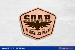 Christian Leather Patch, Bible Verse Badge Laser Files Product Image 3