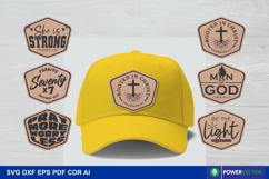 Bible Verse Patch SVG Bundle| Christian Hat Badge Designs Product Image 1