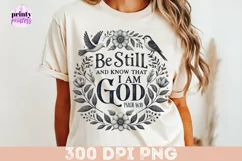 Psalm 119 png file, Floral Christian Sublimation PNG Product Image 3